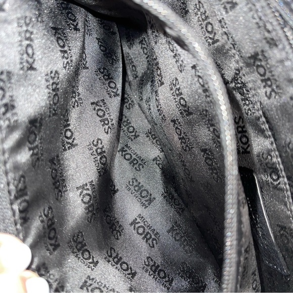 Michael Kors pebble leather Black Satchel handbag shoulder bag - Picture 15 of 16